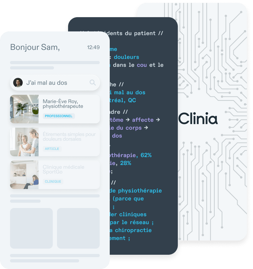 Product screens