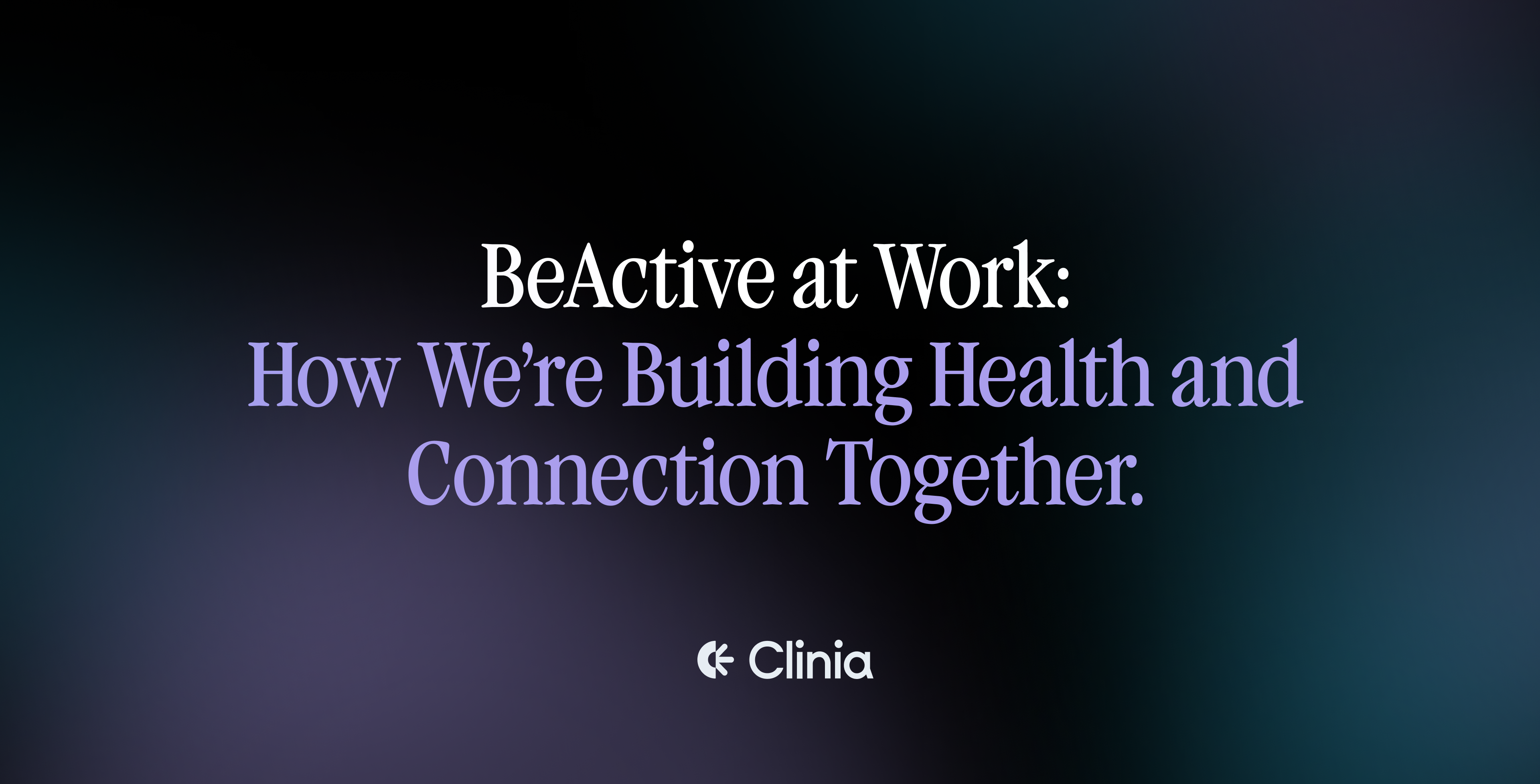 Our BeActive Club: Building Health and Connection at Work
